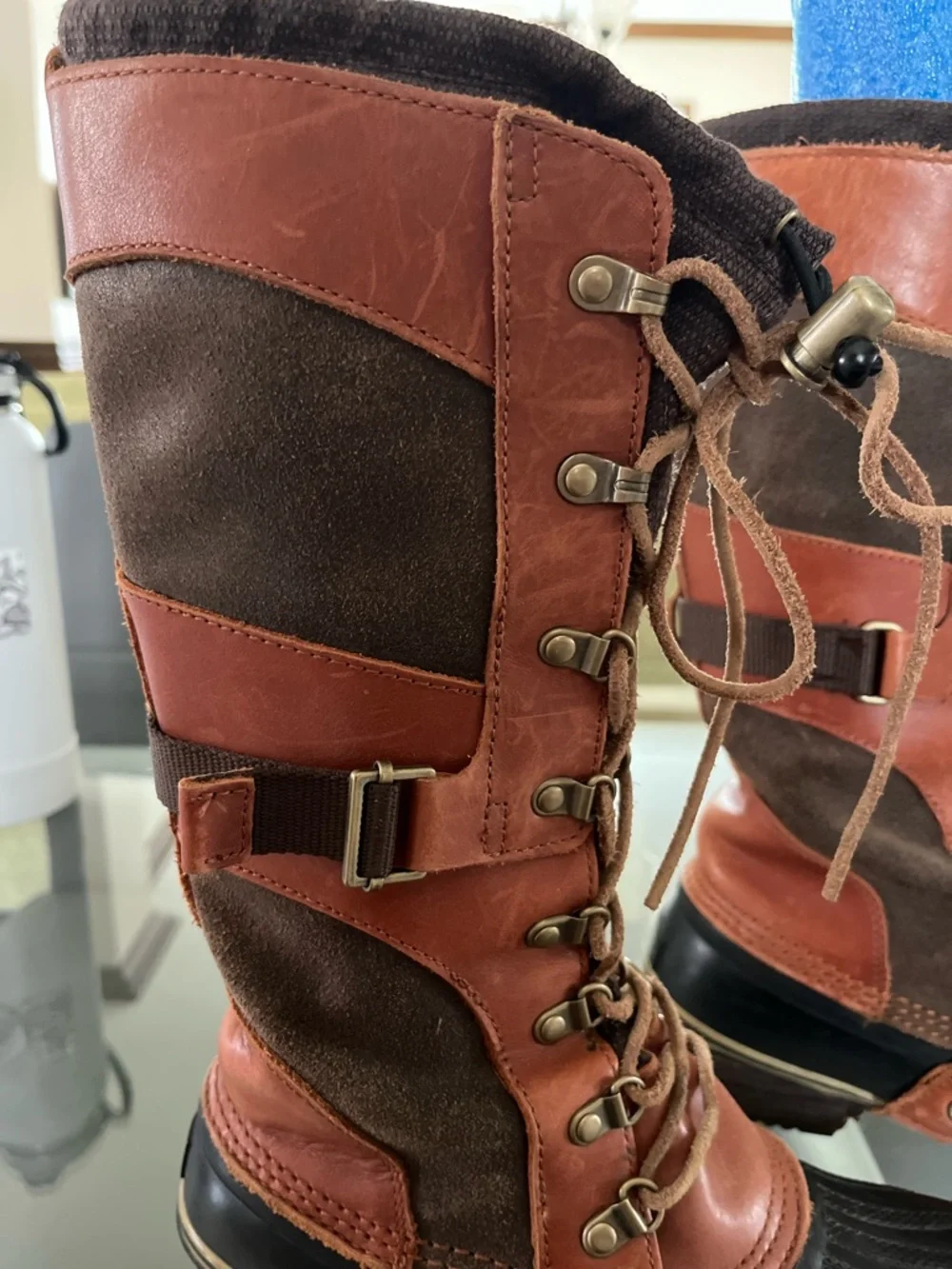 Sorel Women's Black Brown Shoes - Picture 4 of 11